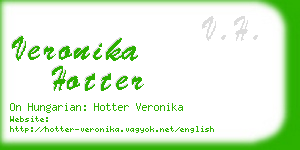 veronika hotter business card